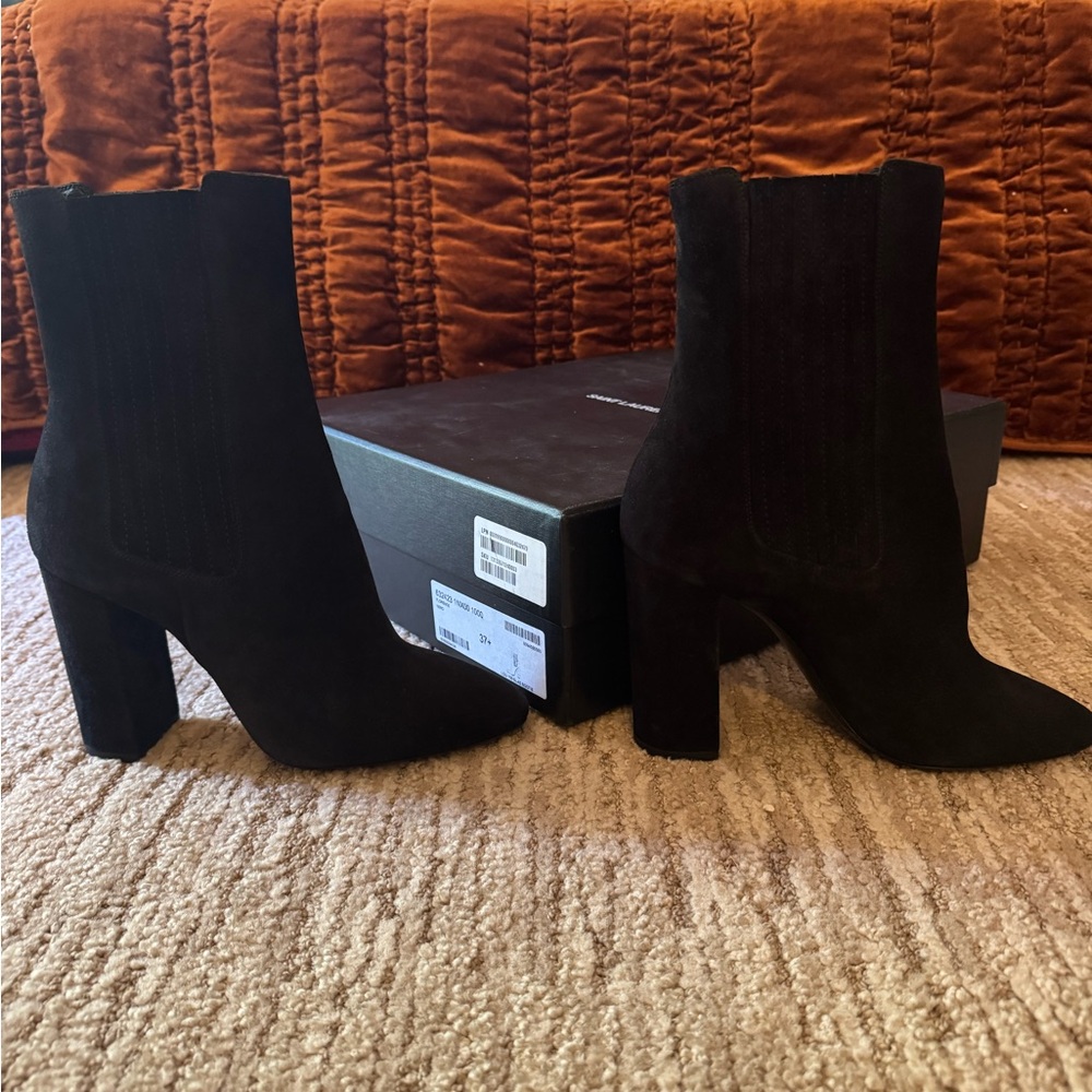 Saint Laurent Black Ankle Booties